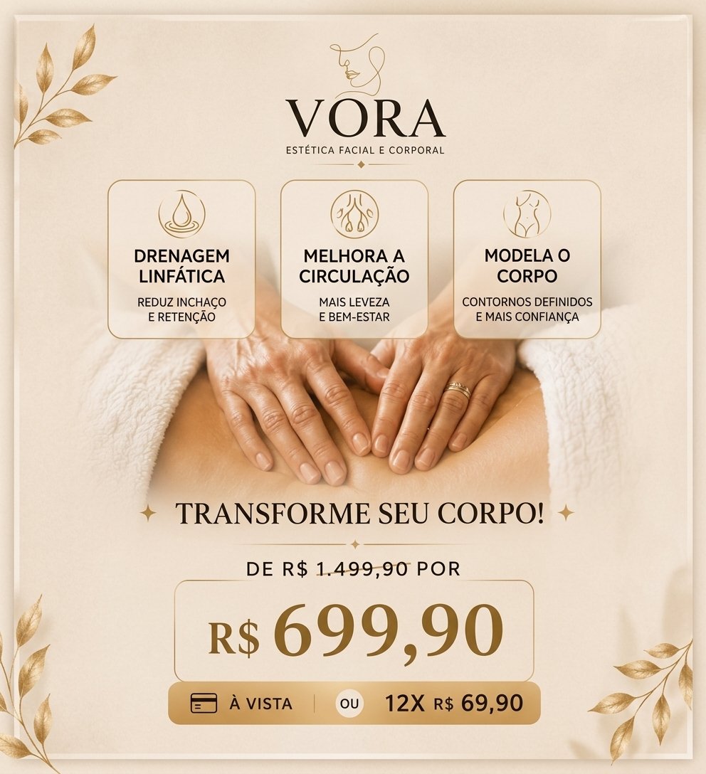 Promoção VORA — Transforme seu corpo